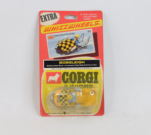 Corgi Junior 1011 James Bond Bobsleigh Mint/Nice blister (Rare blister type)