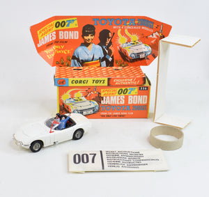 Corgi toys 336 James Bond Toyota Virtually Mint/Nice box