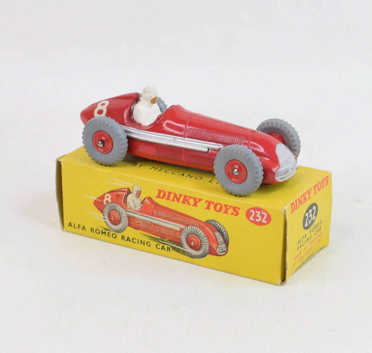 Dinky Toys 232 Alfa Romeo Virtually Mint/Boxed (Red plastic hubs)