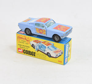 Corgi toys 348 Flower Power Mustang Very Near Mint/Boxed "Gullwing Collection"