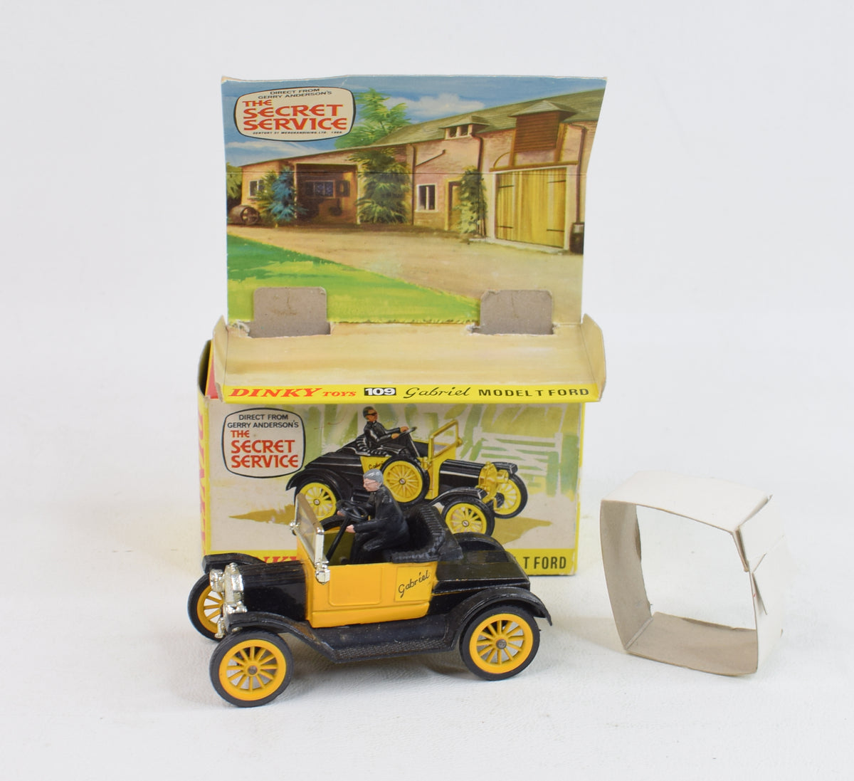 Dinky 109 Gabriel 'The Secret Service' Model T Ford Virtually Mint/Nice box