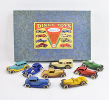 Dinky Toys Pre war 24 series Motor cars Gift set - Very Near Mint/Nice box (Sileby)