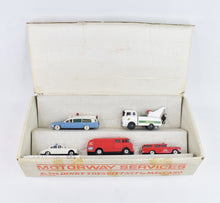 Dinky toys 299 Motorway Service gift set Virtually Mint/Nice box (Sileby)