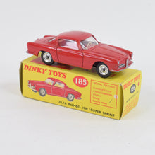 Dinky Toys 185 Alfa Romeo 1800 Very Near Mint/Boxed (Red interior)
