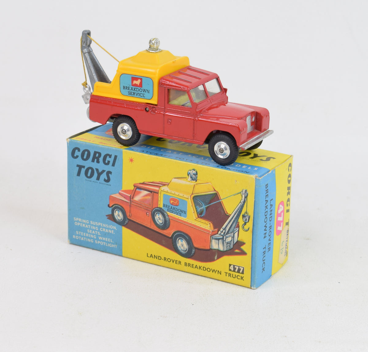 Corgi Toys 477 Land-Rover Breakdown Virtually Mint/Nice box