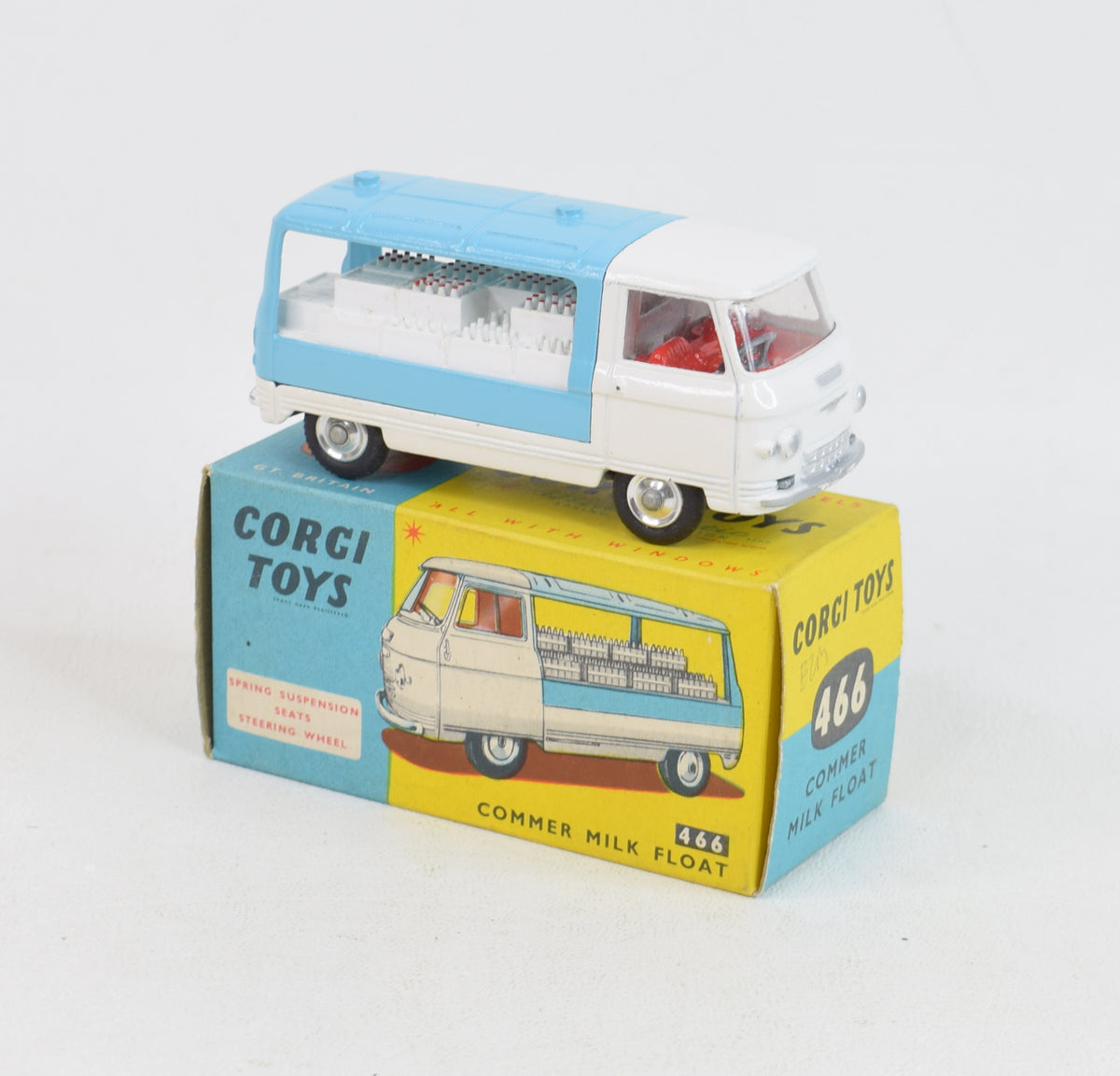 Corgi toys 466 Commer Milk Float Virtually Mint/Boxed