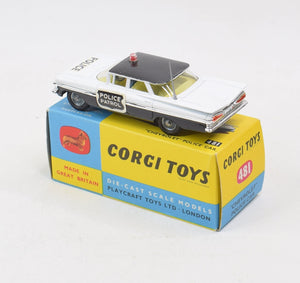 Corgi Toys 481 Chevrolet 'Police' Car Virtually Mint/Boxed