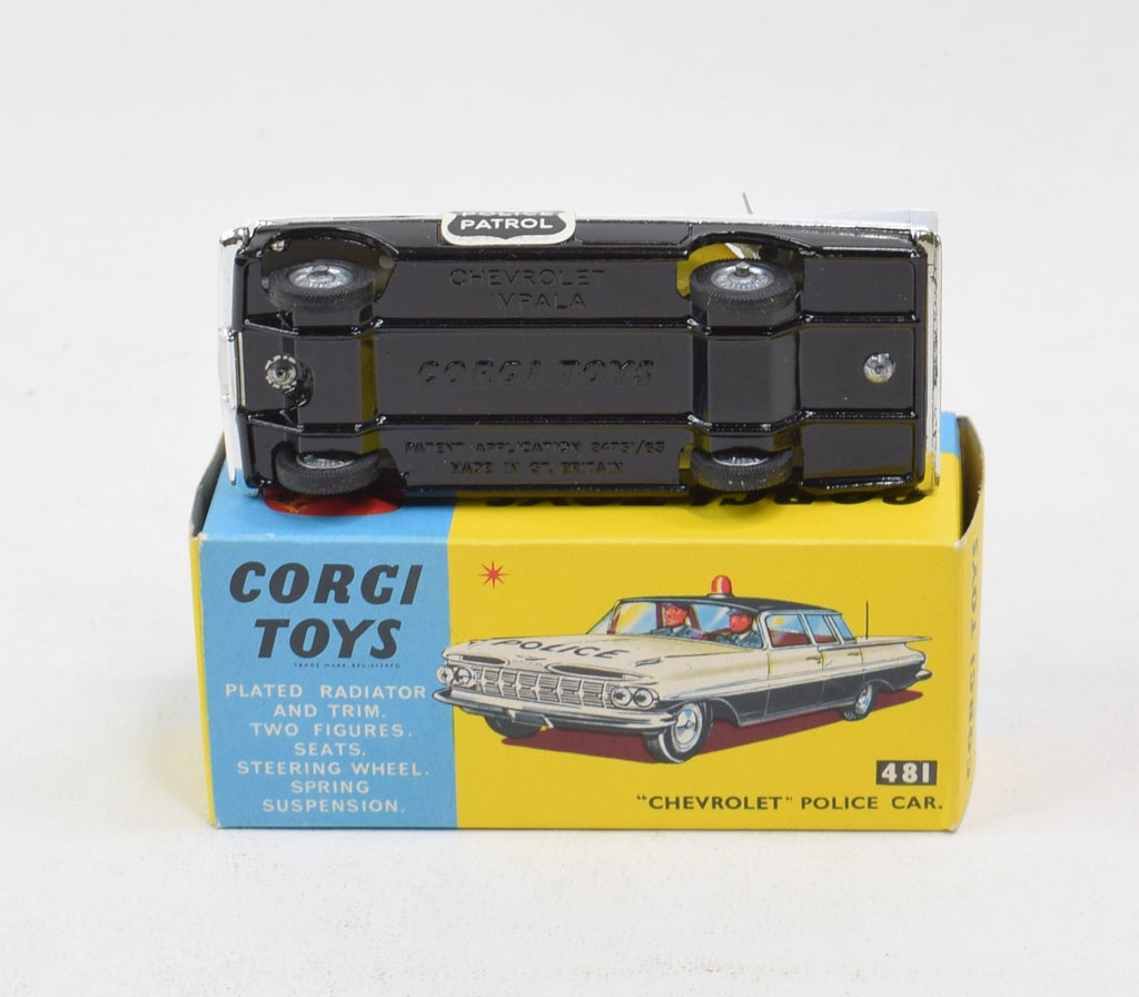 Corgi Toys 481 Chevrolet 'Police' Car Virtually Mint/Boxed – JK DIE ...