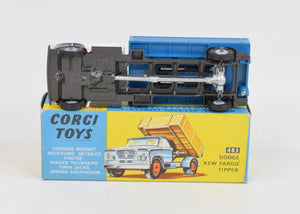 Corgi toys 483 Dodge 'Kew Fargo' Tipper Virtually Mint/Nice box