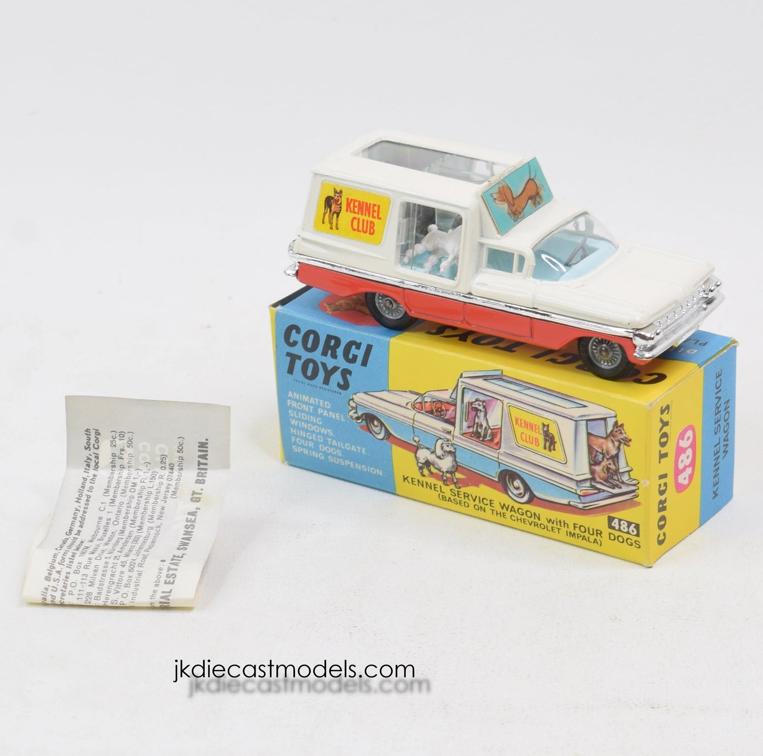 Corgi Toys 486 Kennel Service Wagon Virtually Mint/Boxed 'Avonmore' Collection