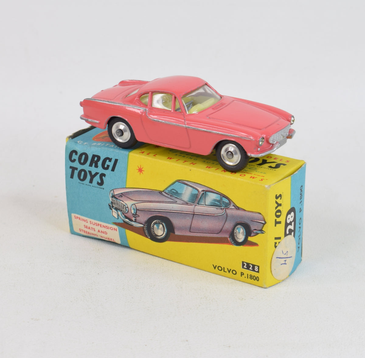 Corgi Toys 228 Volvo P.1800 Virtually Mint/Boxed