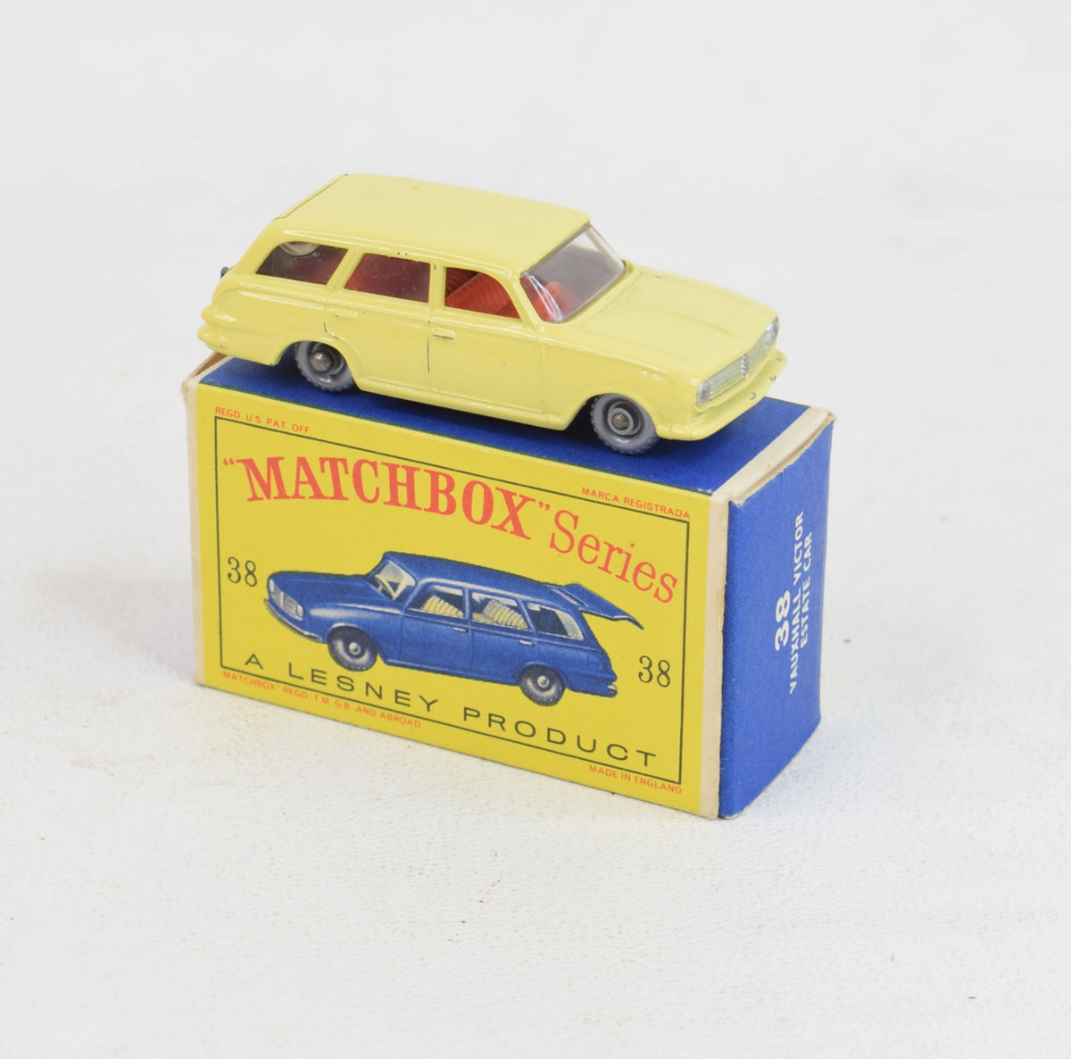 Matchbox Lesney 38 Vauxhall estate car SPW/D box Virtually Mint/Nice box 