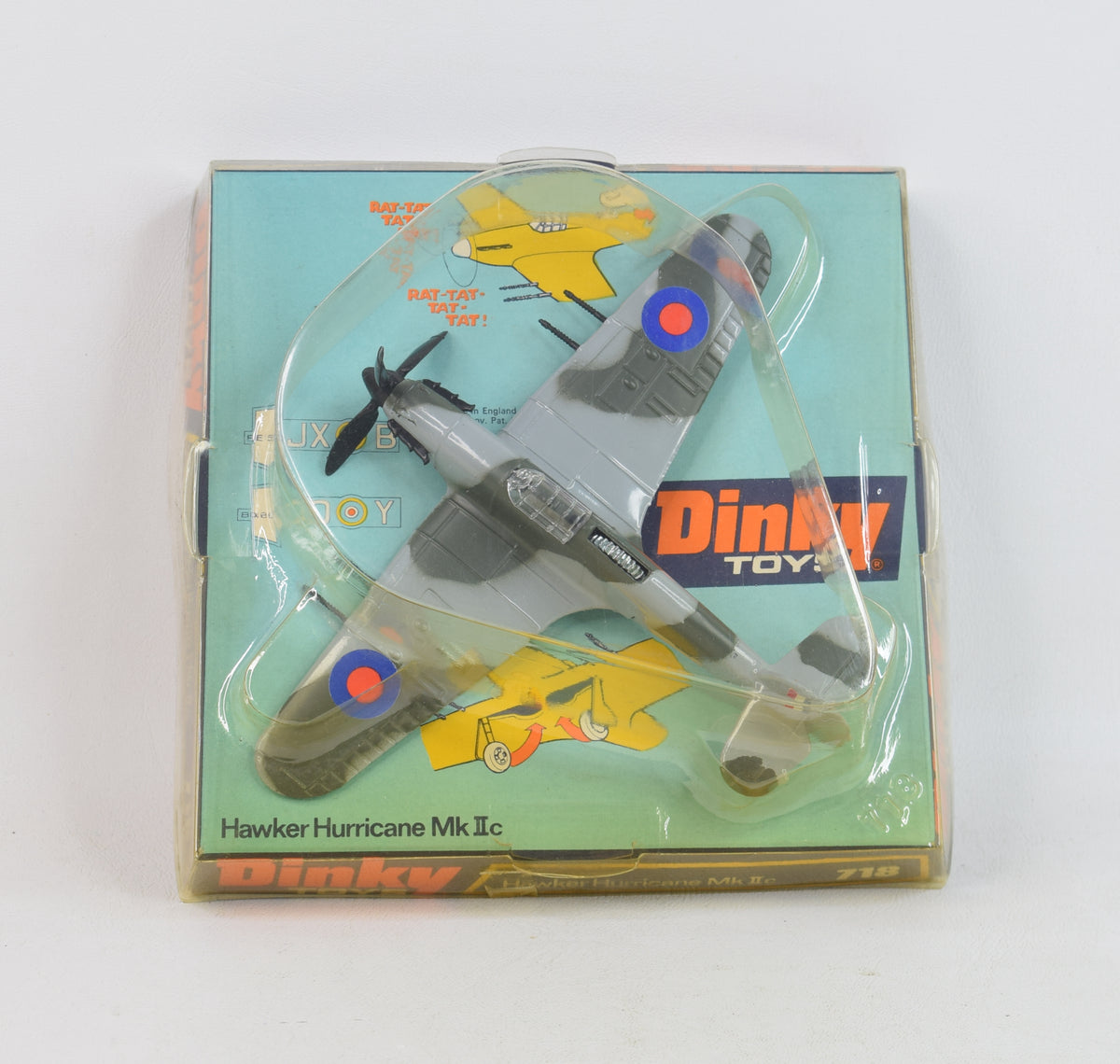 Dinky toys 718 Hawker Hurricane Mk IIc Virtually Mint/Nice box