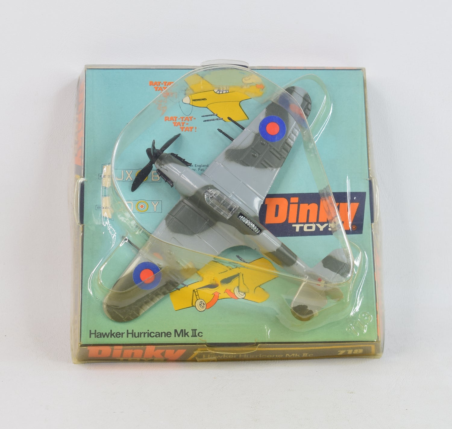 Dinky toys 718 Hawker Hurricane Mk IIc Virtually Mint/Nice box