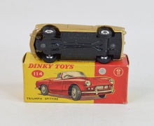Dinky toy 114 Triumph Spitfire Virtually Mint/Boxed