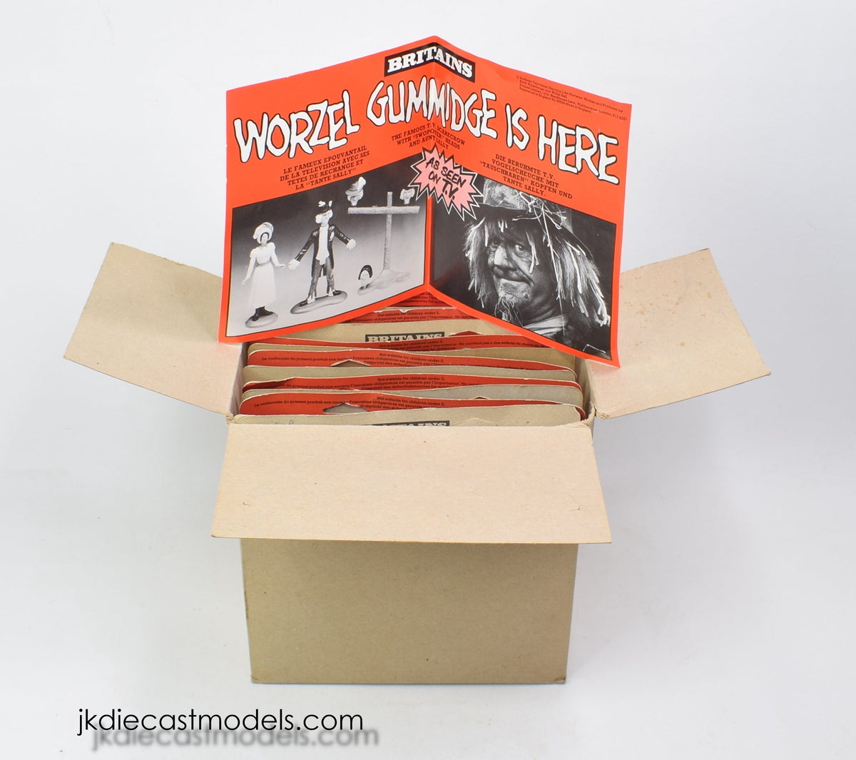 Britains Worzel Gummidge trade box of 12 with poster 'BDP Collection'