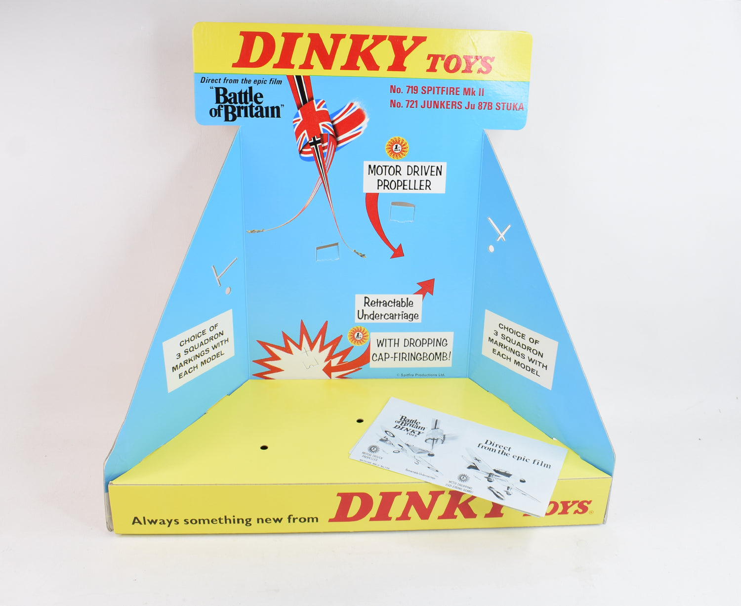 Dinky toys 'Battle of Britain' Shop display stand with order form