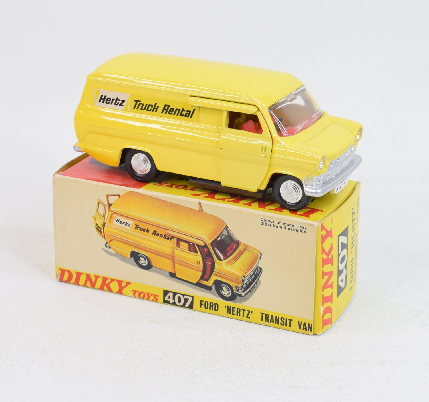 Dinky toy 407 'Hertz' Ford Transit Virtually Mint/Boxed 