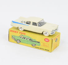 Dinky Toys 191 Dodge Royal Sedan Virtually Mint/Nice box