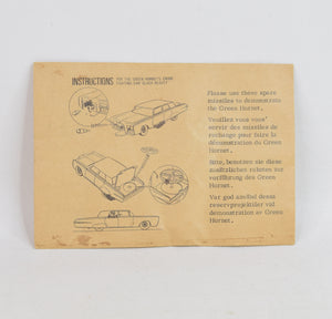 Corgi toy 268 Green Hornet Retailer pack of spare missiles