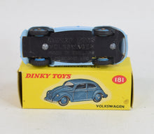 Dinky toys 181 VW Beetle Virtually Mint/Boxed (Plastic hubs)