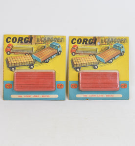 2 x Corgi toy 1486 brick lorry loads