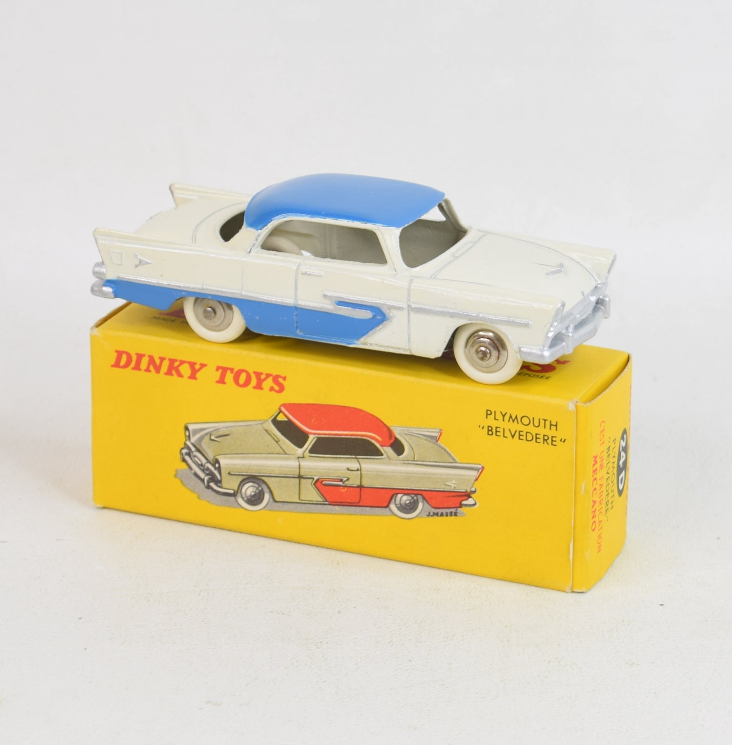 Dinky Toys 24D Plymouth Belverdere Virtually Mint/Nice box