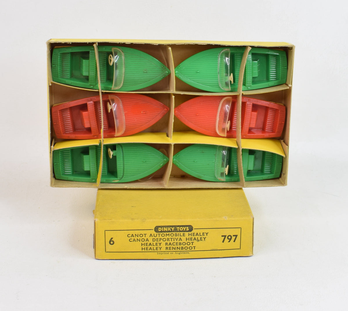 Dinky 797 Healey Sport's Boat Trade pack of 6