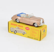 Dinky Toys 194 Bentley Coupe Virtually Mint/Nice box