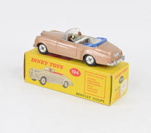 Dinky Toys 194 Bentley Coupe Virtually Mint/Nice box
