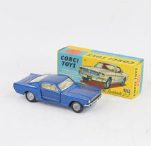 Corgi toys 320 Ford Mustang 2+2 Virtually Mint/Nice box (cast hubs)