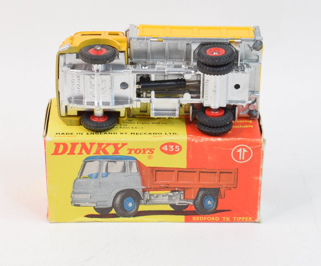 Dinky Toys GB N°435 Camion Bedford TK Tipper - 1/43, Bleu, Avec Boîte D'origine (pièce Manquante)