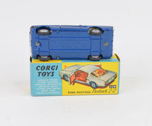 Corgi toys 320 Ford Mustang 2+2 Virtually Mint/Nice box (cast hubs)