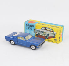 Corgi toys 320 Ford Mustang 2+2 Virtually Mint/Nice box (shaped hubs)