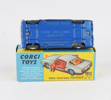 Corgi toys 320 Ford Mustang 2+2 Virtually Mint/Nice box (shaped hubs)