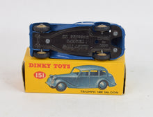 Dinky toys 151 Triumph 1800 Virtually Mint/Boxed (Royal blue)