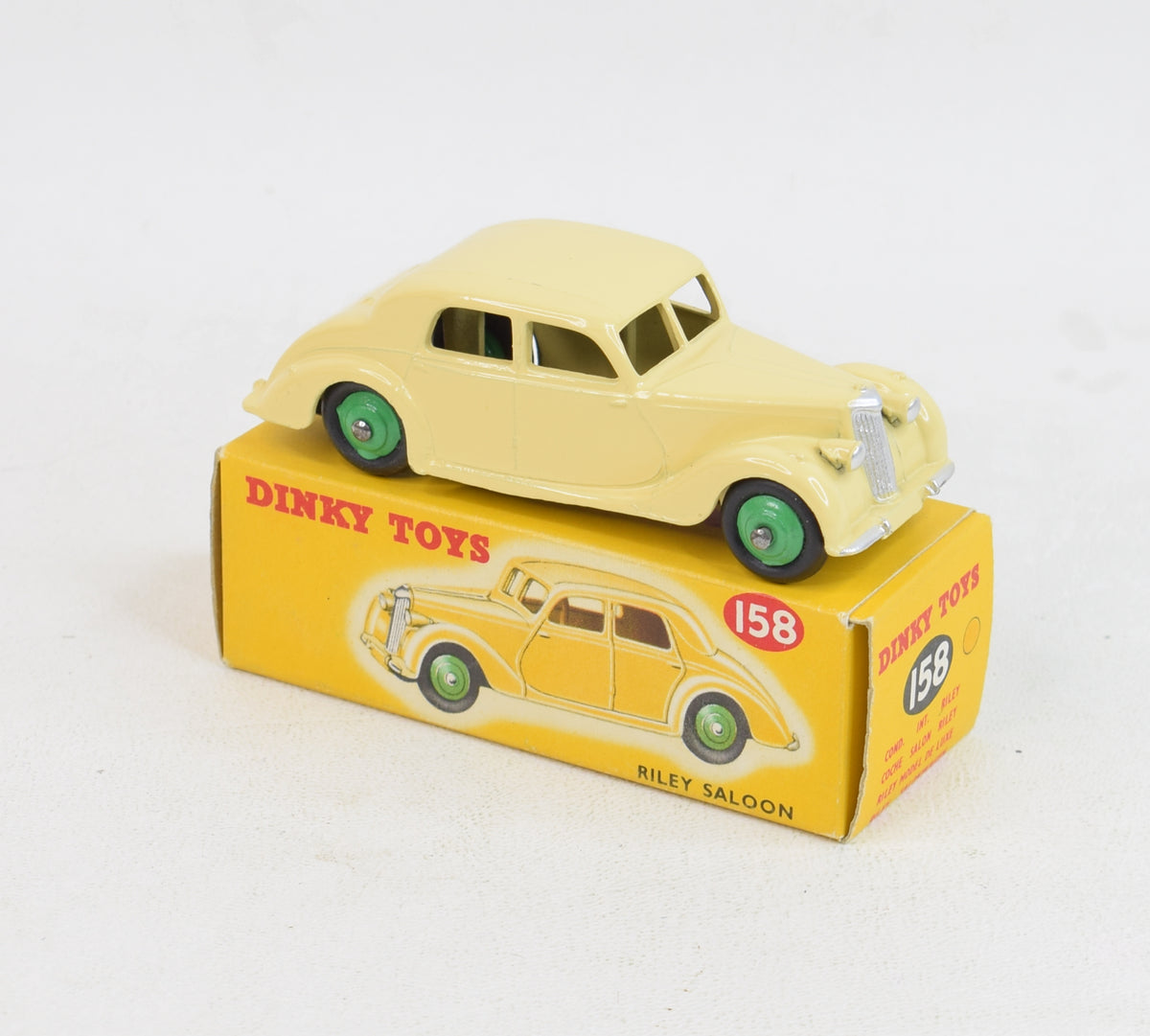 Dinky Toys 158 Riley Saloon Virtually Mint/Nice box