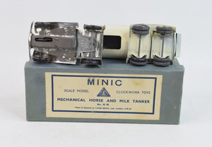 Tri-ang Minic 70m Mech Horse & Milk tanker Virtually Mint/Boxed