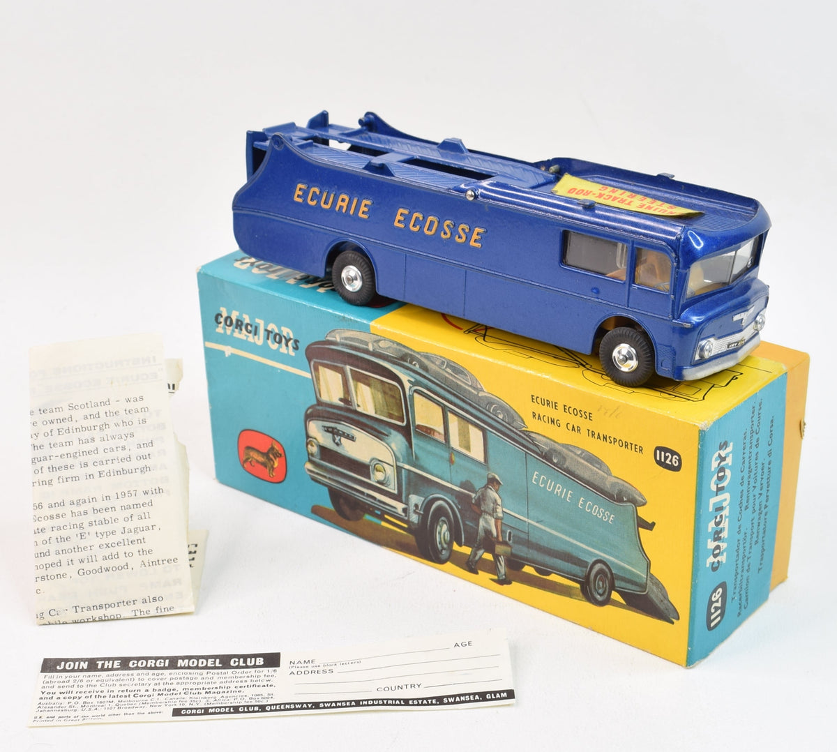 Corgi Toys 1126 Ecurie Ecosse Virtually Mint/Nice box