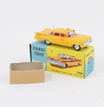 Corgi toys 221 'Chevrolet' New York Taxi Virtually Mint/Nice box