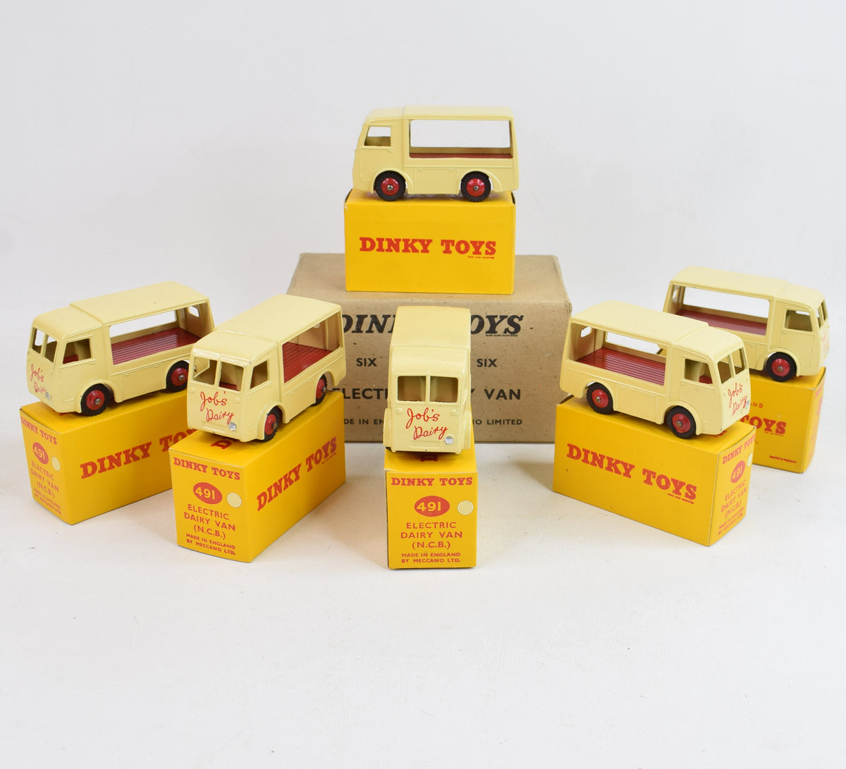 Trade pack of 6 Dinky Toys 491 'Jobs Dairy' Virtually Mint/Lovely boxes 
