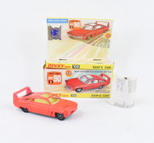 Dinky toys 108 Sam's Car Very Near Mint/Nice box (Fluorescent orange)