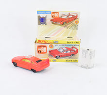 Dinky toys 108 Sam's Car Very Near Mint/Nice box (Fluorescent orange)