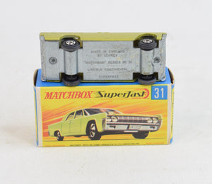 Matchbox Lesney Superfast 31 Lincoln Virtually Mint/Boxed "Cricklewood Collection"