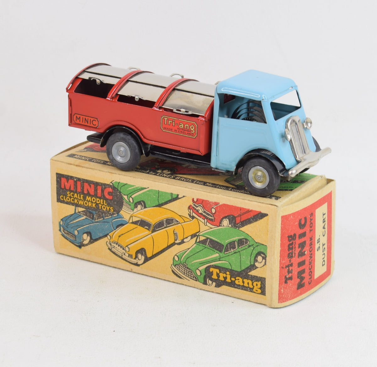 Tri-ang Minic 32m Dust cart Virtually Mint/Boxed