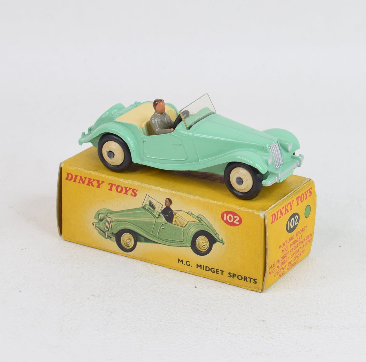 Dinky toy 102 M.G Midget Virtually Mint/Boxed