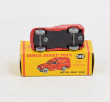 Dublo Dinky toy 068 Royal Mail Van Virtually Mint/Lovely box "J. W Collection"