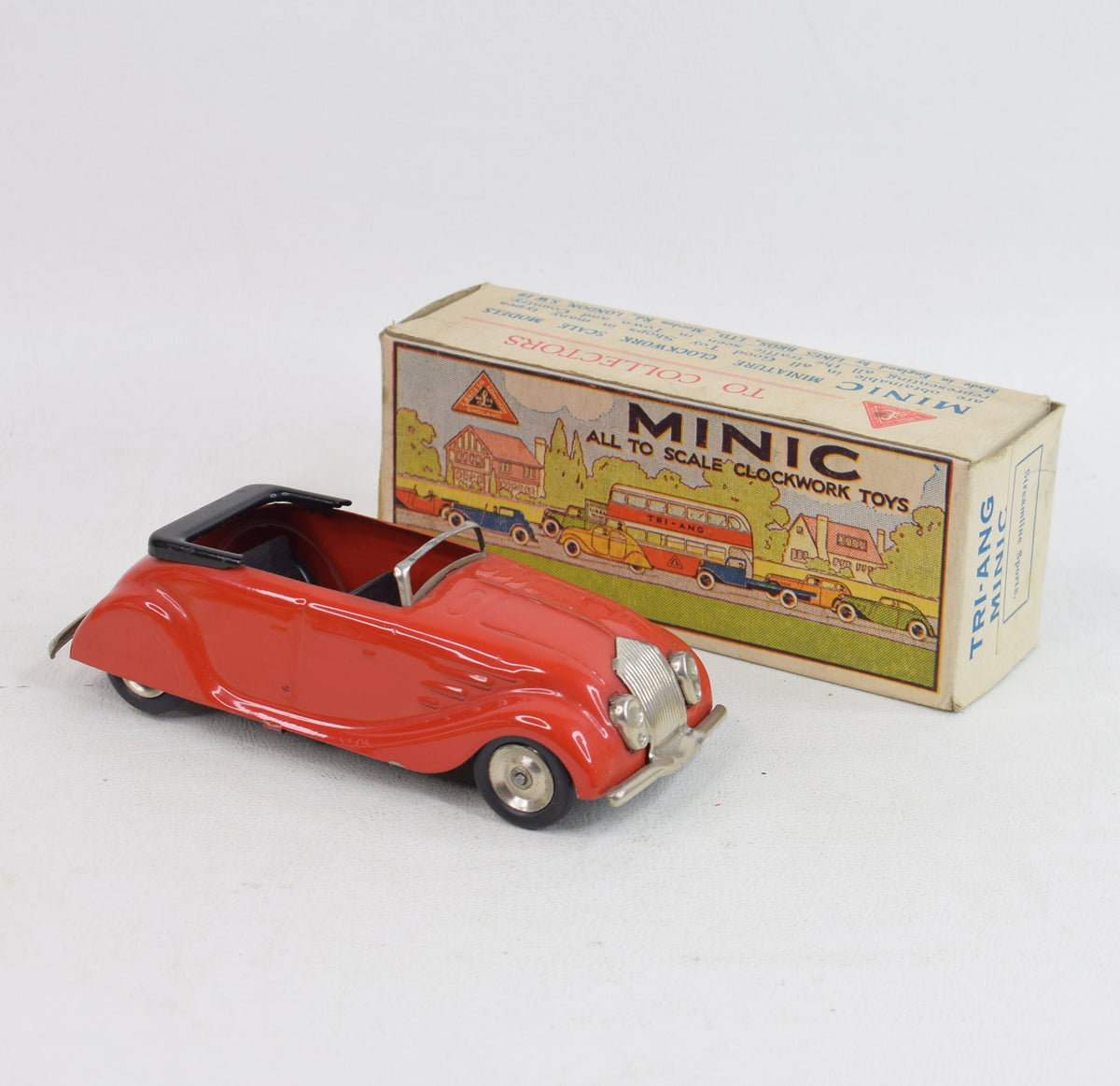 Tri-ang Minic 14m - Streamlined tourer - Very Near Mint/Boxed