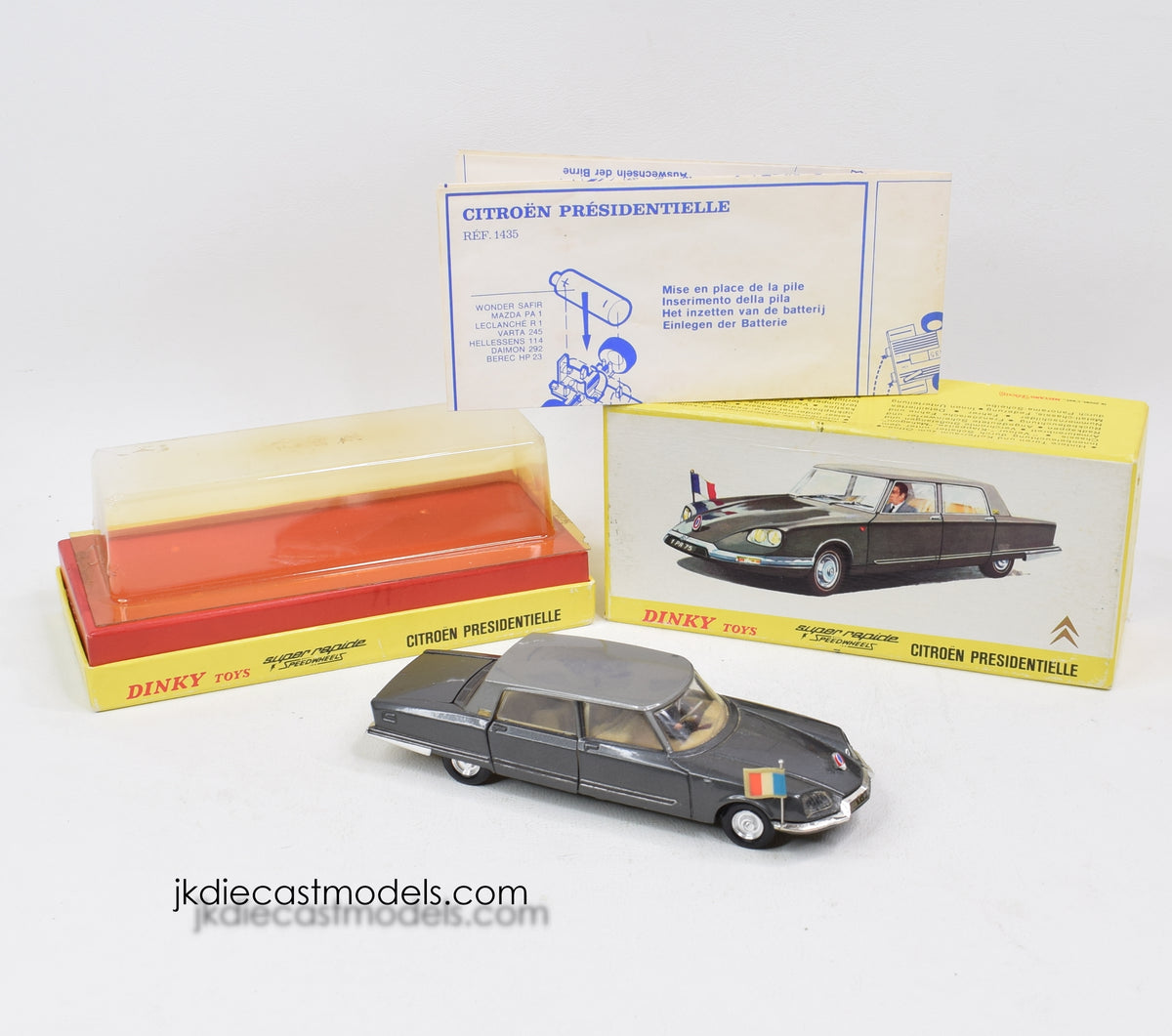 French Dinky toys 1435 Citroen Presidentielle Virtually Mint/Nice box 'BGS Collection'