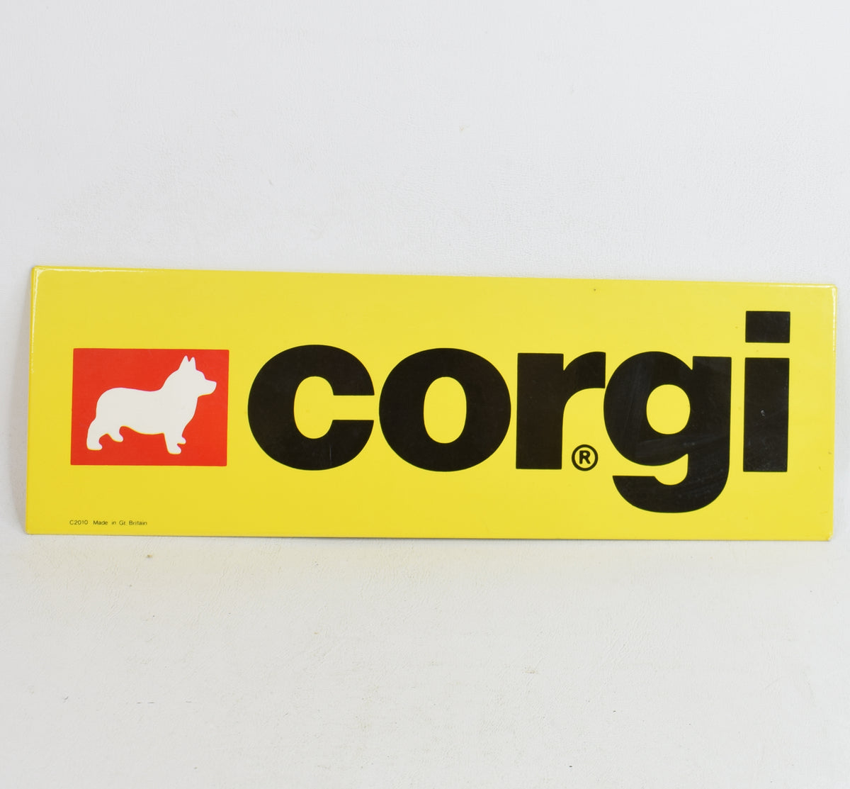 Corgi toys 'Point of Sale' Hanging/Back stand shop display sign (1)